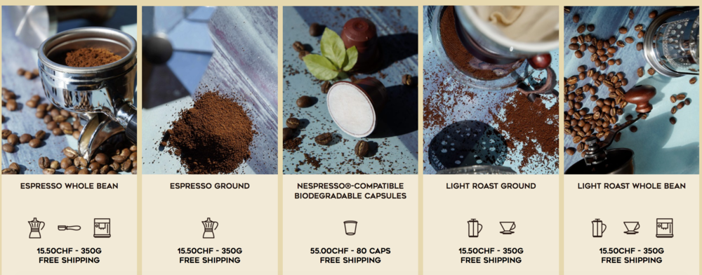  Product sold online at  Direct Coffee   